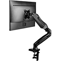 HUANUO Brazo Singular de Monitor Pantallas LCD LED de 13-27 ’’- Brazo de Resorte de Gas Giratorio de 360°- 2 Métodos de…